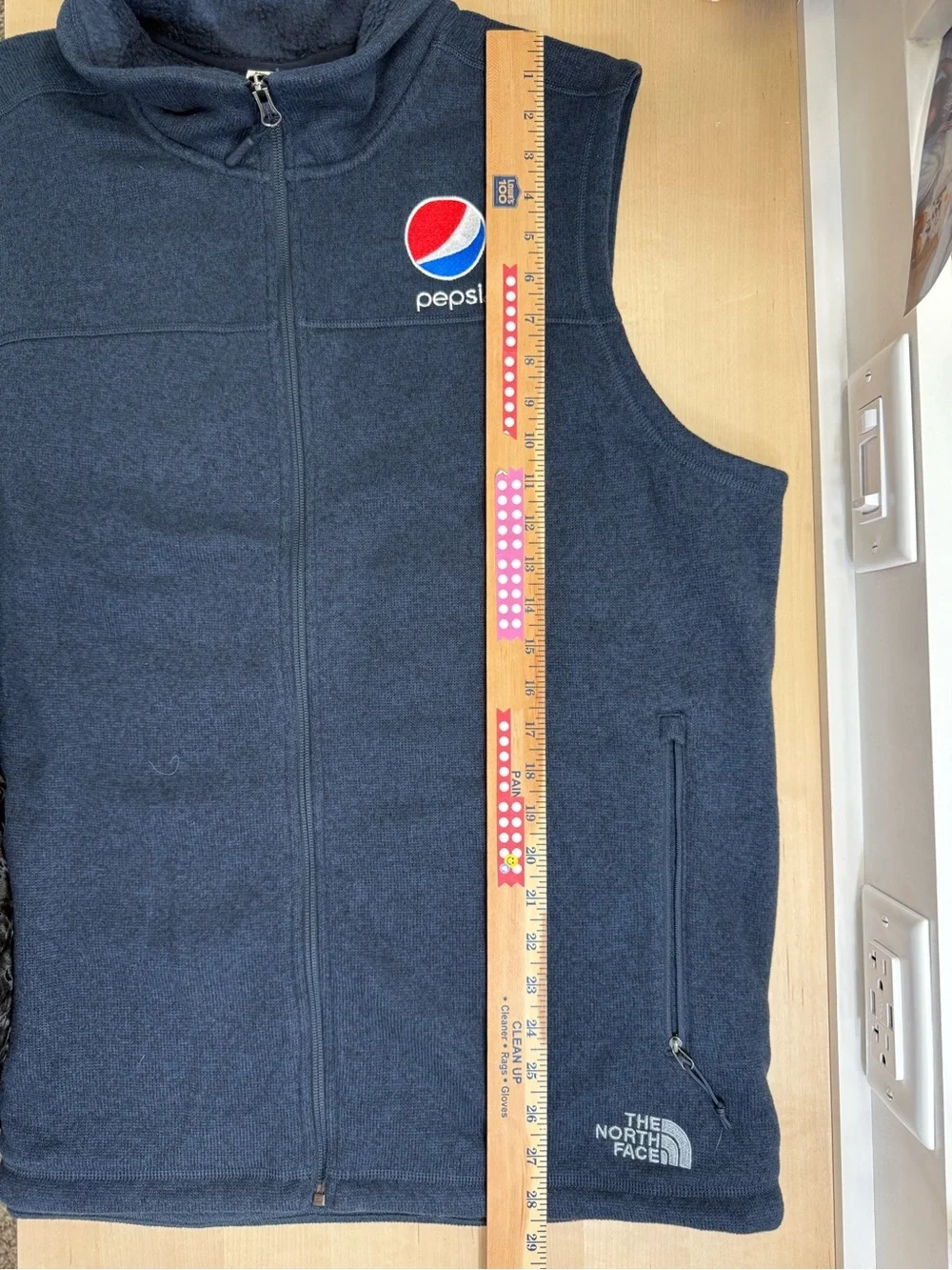 The North Face Sweater Fleece Vest Pepsi Men’s XL Navy